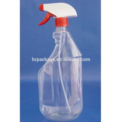 China Cosmetic Plastic Bottle 32oz Trigger Sprayer Bottle for sale