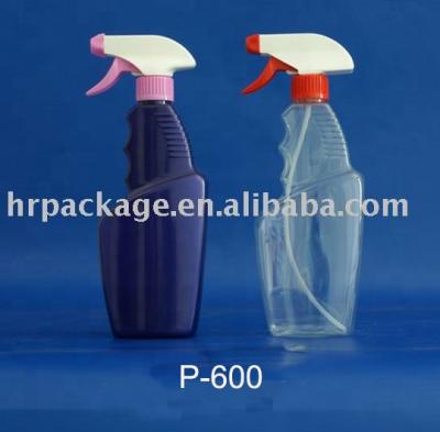 China 600ml Plastic PET Spray Bottles Daily Cleansing Agent Beauty Suitable For Daily Cleaning for sale