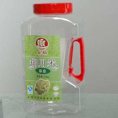 China Plastic PET Material 4.5kg Food Rice Bucket / Pot for sale