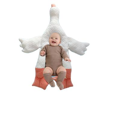 China White Cute Big Goose Head Plagiocephaly Newborns Kids Infant 0-3 Years Old Folded Flat Pillow For Baby for sale