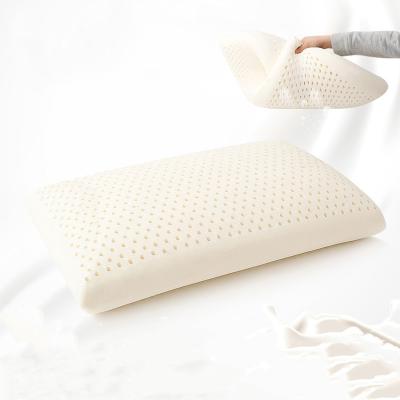 China Folded Comfort Latex Pillow Popular Super High Density Natural Latex Airy Pillow For Health for sale