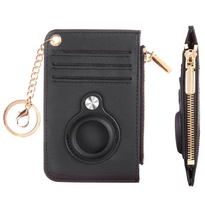 China Hawanik Slim Women's Slim Key Chain Wallet Compatible with AirTag Wallet Holder Case for sale