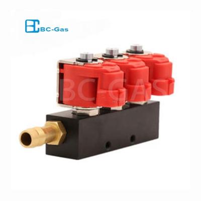 China LPG/CNG 3 6 cylinder injector rail for auto sequential injection system 20*20*10 for sale