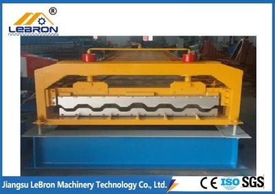 China Full-automatic yellow & blue color car panel cold roll forming machine 380V 50Hz 3phases for sale