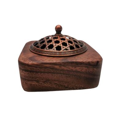 China Hot Selling Islamic Standard Shape Wooden Square Censer for sale