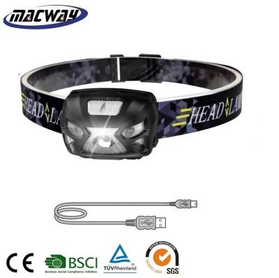 China Sensor Headlamp Factory Supply Waterproof USB XPE Rechargeable High Power Sensor Led Headlight for sale