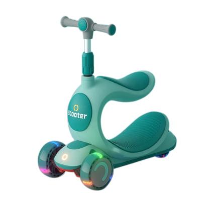 China New Kids Height Adjustable Handlebars and Seat Pedal 2-in-1 Removable Kids Kick Scooter for Kids for sale