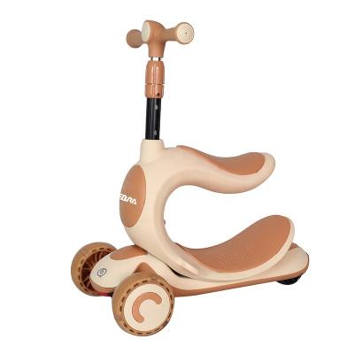 China New Style Kids Foldable Lightweight Adjustable Kick Scooter 3-Wheel Kids Scooter With Ignition Wheels for sale