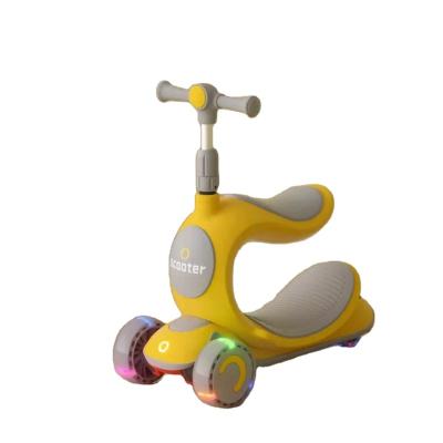 China New Design Kids Scooter 3 PU Wheels 4 Wheels Safety Adjustable Children Kids Scooter New for sale