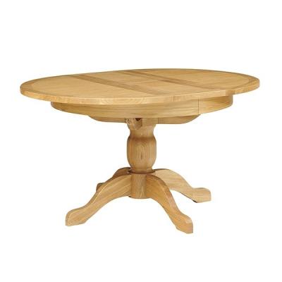 China Dining Room Furniture Foldable Home Dining Tables Light Oak 110 145Cm Round Widening Dining Table for sale