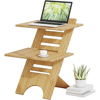 China Adjustable Height (Height) Adjustable Laptop Desk Laptop Desk Foldable Wooden Stand for sale