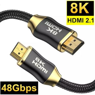 China HDMI 2.1 8K HDMI Audio Video Cable signal male to male 48gbps v2.1 8k hdmi cable for sale