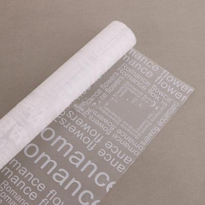 China Flower Wrapping Materials Wholesale English Matte Paper Translucent Matte Paper Paper Plastic Cellophane for sale