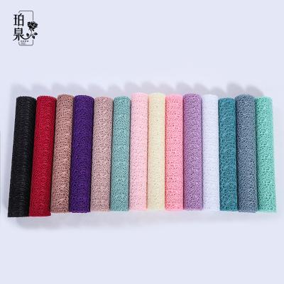 China High Quality Recyclable Jacquard Flower Jacquard Flower Netting Material Bouquet High Quality Kraft Paper for sale