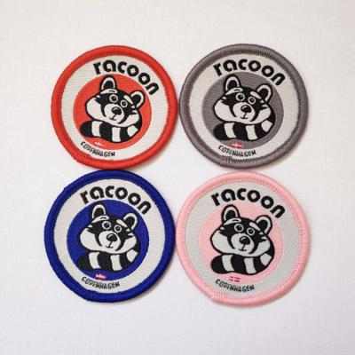 China Sustainable Special Shape Labels Custom Embroidery Patch Woven Edge Patch Embroidered Label for sale