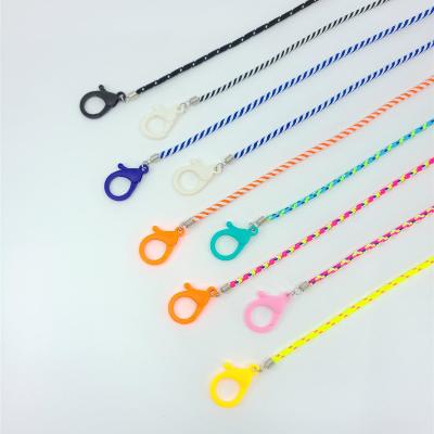 China High Quality Universal Ear Chains Strap Glass Pattern Color Necklace Kids Anti-skid Hook Clasp Hook Clasp Rope for sale