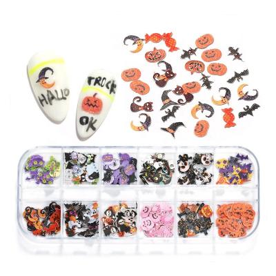 China Easy Apply Mixed Nail Art Stick Wood Pulp Sheet Hot Sale Color Halloween Christmas for sale