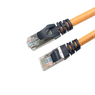 China RJ45 Cat5e Network SF/UTP Patch Cord Cable Bare Copper PVC Shielded Network CAT5e for sale