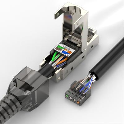 China Network Cable 8p8c Rj 45 Connect Standard Ether Cat Cat6a for sale