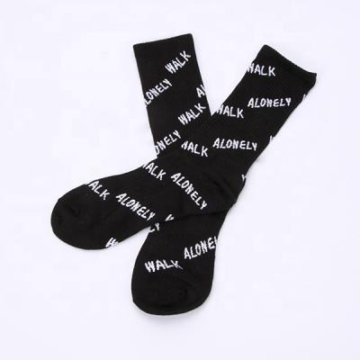 China Antibacterial Free Mockup Cotton Men's Low MOQ Custom Socks Colorful With Character Logo for sale