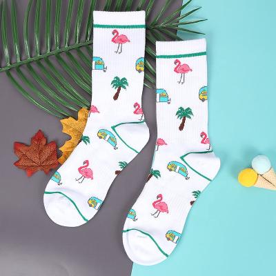 China 100% OEM Custom Designer Pattern Antibacterial Cotton Women Summer Socks Woman Socks for sale