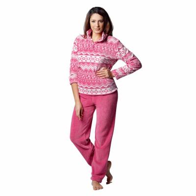 China Wholesale Custom Made High Quality Winter QUICK DRY Fuzzy Sleepwear Warm Pajamas For Women for sale