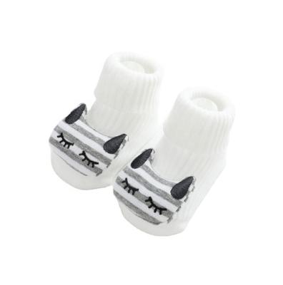 China Spring and Autumn Cartoon Doll Three-Dimensional Slip Mouth Baby Grip Breathable Loose Socks for sale