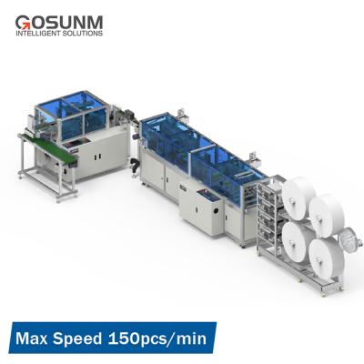 China Making Disposable Face Mask GOSUNM Kids KF94 Fish Form Mask Machine 1 1 With Packing Machine for sale