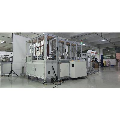 China Gosunm Factory Full Auto Tie-on Strap Medical Face Mask Making Machine with Ultrasonic Welding for Tie Straps for sale