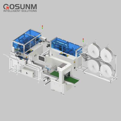 China Surgical medical face mask making machine GOSUNM maskenmaschine machine face mask 1+1 face mask making machine for sale