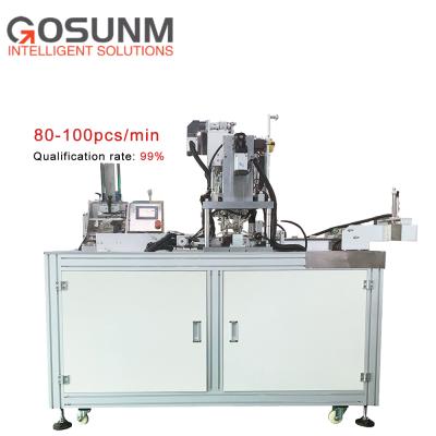 China Disposable Face Mask Making Machine Guangdong GOSUNM 80-100Pcs/Min Face Mask Earloop Mask Welding Machine for sale