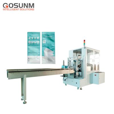 China GOSUNM KF94 Food Mask Packing Machine 4 Side Sealing Packing Four Side Sealing Machine for sale