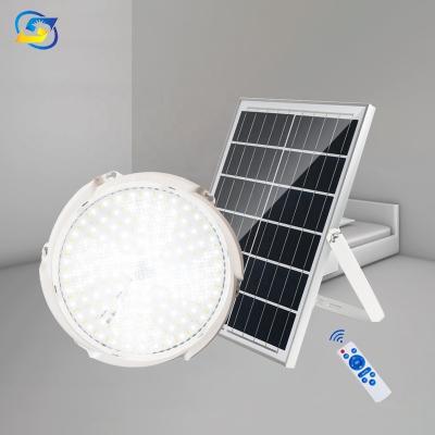 China 2022 New Design High Power 100w 200w 300w Three Light Color Variable Remote Control Led Ceiling Light Solar Indoor Home for sale