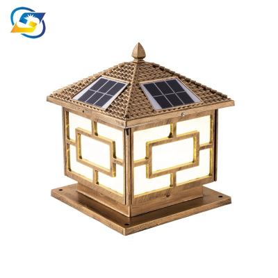 China Outdoor Garden Traditional Style Aluminum Solar Light Garden Waterproof for sale