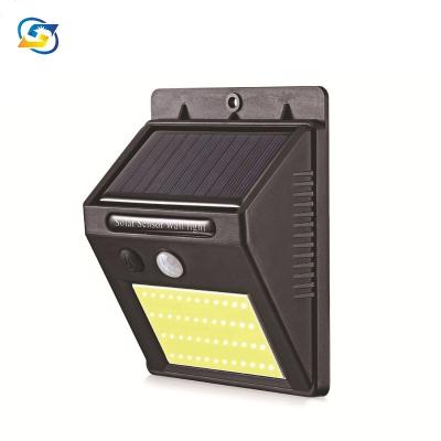 China Bright Yard Garden Motion Sensor COB Led Outdoor Solar Wall Light for sale