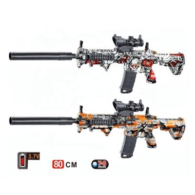 China Amazon Hot Sell M416 Electronic Toy Gel Ball Toy Guns For Boys Shooting Electric Automatic Ball Blaster Games Splatter Price Nice for sale