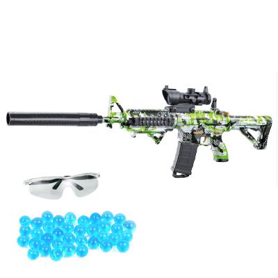 China Toy Amazon Hot Sell M4A1 Electronic Toy Guns Gel Ball Rifle For Boys Playing With Eco-Friendly Water Safe 7 Beads 8mm And Bottom Feed Magazine for sale