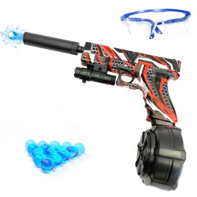 China 2022 Hot Selling Electric Toy Guns Electronic Toy Splatter Ball Blaster For Boys With Gel Water Beads And High Quality Drum Magazine for sale