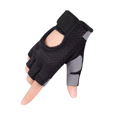 China New Unisex Half Finger Gloves Breathable Wear-Resistant Non-Slip Cycling Gloves for sale