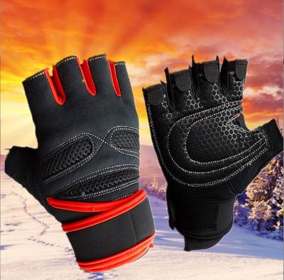 China New High Quality Gym Exercise Weightlifting Workout Fitness Gloves Non-slip Wear-resistant Training Gloves for Men and Women Fitness Training for sale