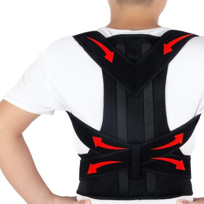 China Hook & Loop Customized Kyphosis Correction Harness Spine Spine Bend Orthosis To Improve Posture And Relieve Upper Back Pain Orthosis for sale