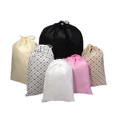 China Gift bag 40*50CM custom non woven drawstring promotional gift bag eco friendly carry bag with logo draw string bags bolsas reutilizables for sale