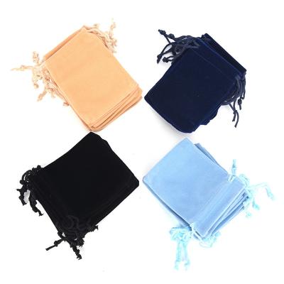 China Durable And Reusable Wholesale Cheap Wholesale Gift Bag Small Drawstring Velvet Storage Bag for sale