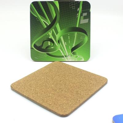 China Viable Wholesale Waterproof Custom MDF With Empty Cork Sublimation Place Mat Coasters For Beverage for sale