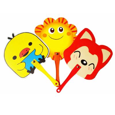 China Europe Customized Plastic Cartoon PVC Hand Fan With Logo for sale