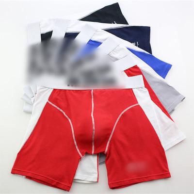 China 2023 Factory Price Cotton Breathable Underwear Men's Long Boxer Briefs Custom Logo Boys Boxer Briefs For Men for sale