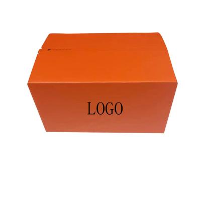 China Custom OEM Recyclable Logo Pink Color Cosmetic Corrugated Packaging Mailing Box Shipping Cardboard Paper Box With Zipper for sale