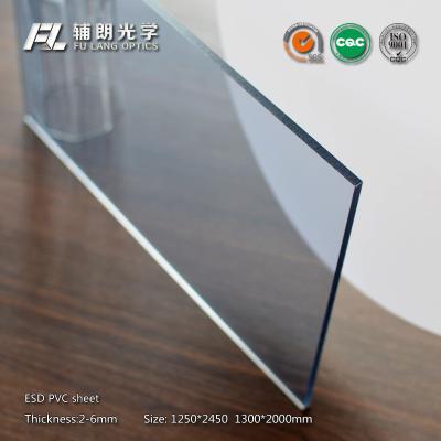 China 9mm Anti Static Clear Plastic Sheet 40-85% Light Transmission For Robot Partitions for sale