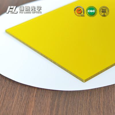 China Geel Uv Bestand Acrylblad 7mm dik voor Elektronische Testinrichting Te koop