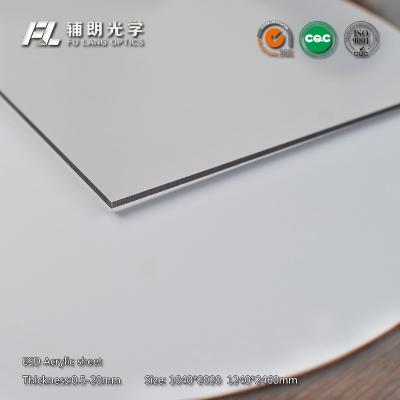 China Professioneel statisch verdwijnend Acrylblad 11mm Antistatische Hoge de Oppervlaktehardheid van het Plexiglasblad Te koop